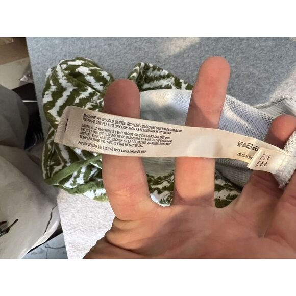 Anthropologie daily practice lounge shorts womens XS green chevron pull on - Picture 7 of 10